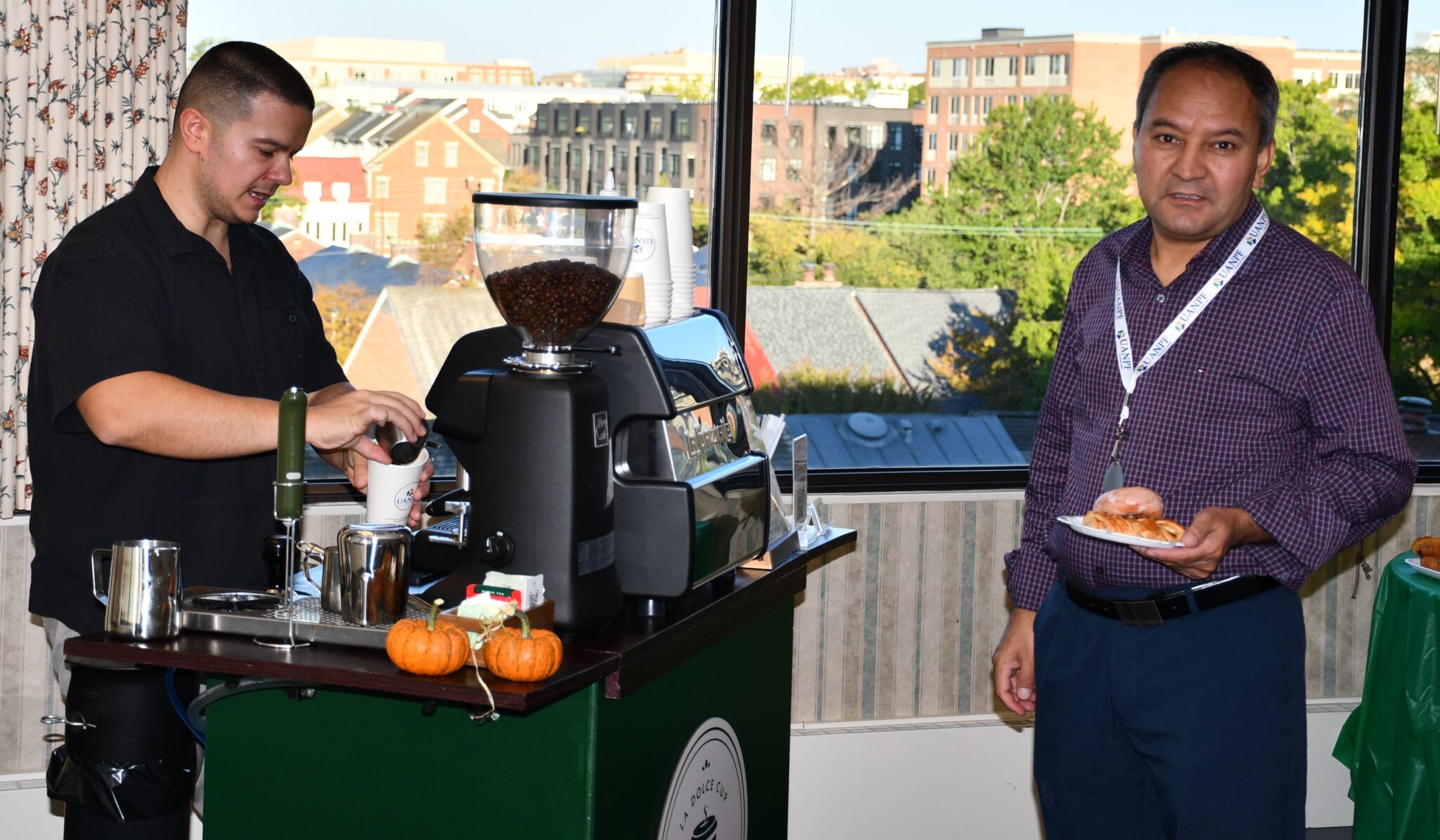 La Dolce Cup mobile coffee cart and team in Reston, VA